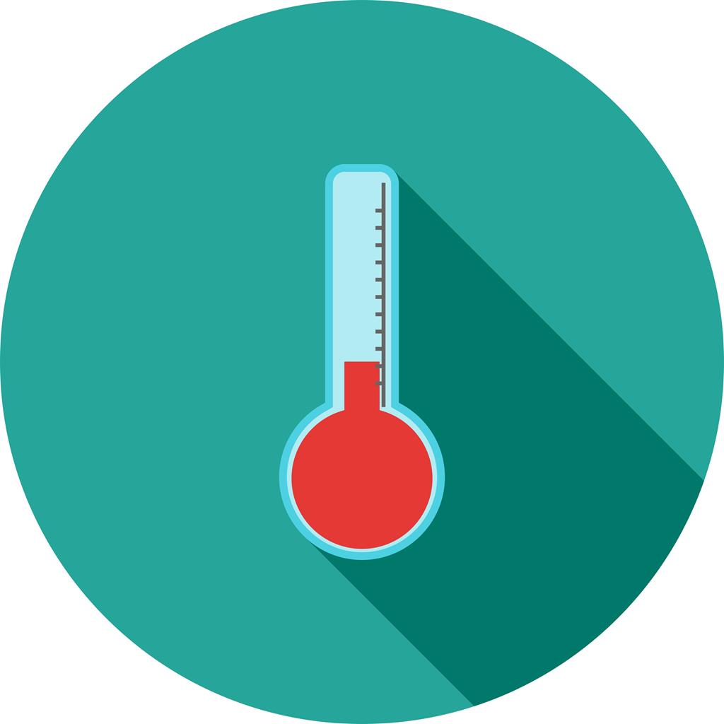 Low Temperature Flat Shadowed Icon