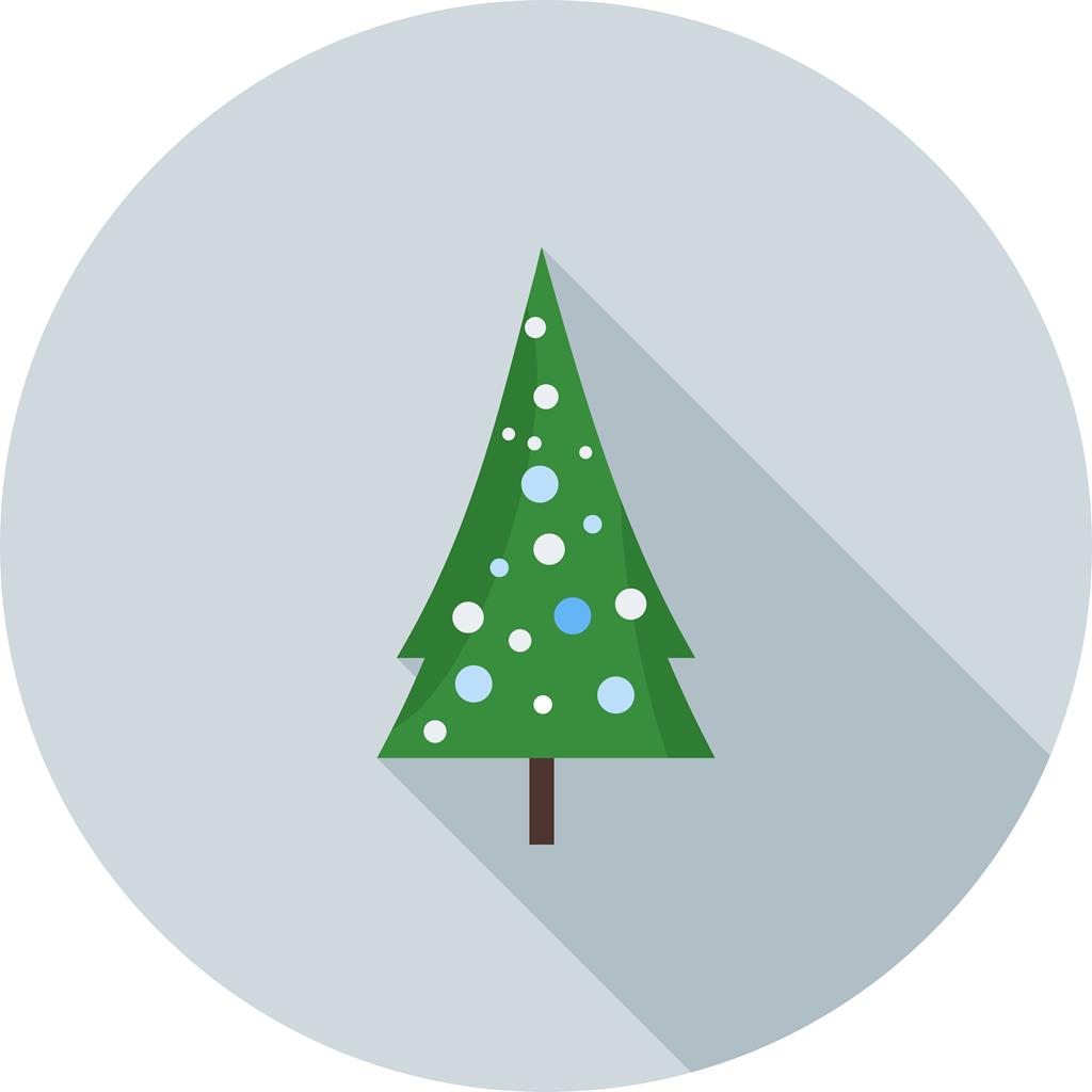 Tree in Snow Flat Shadowed Icon