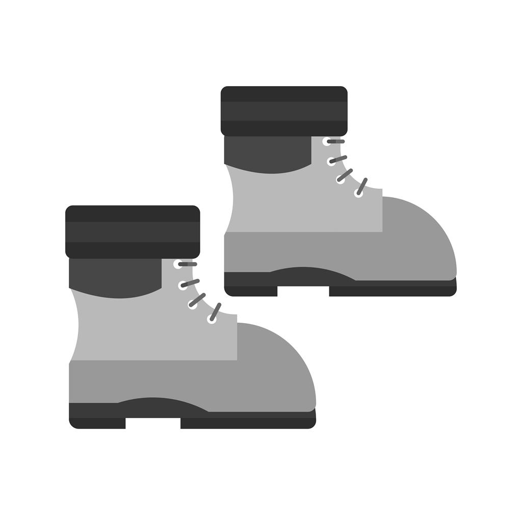 Warm Boot Greyscale Icon