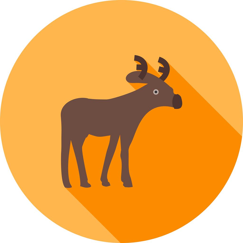 Moose Flat Shadowed Icon