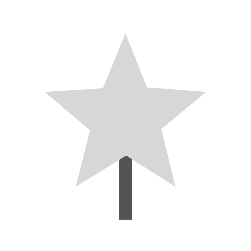 Christmas Star Greyscale Icon