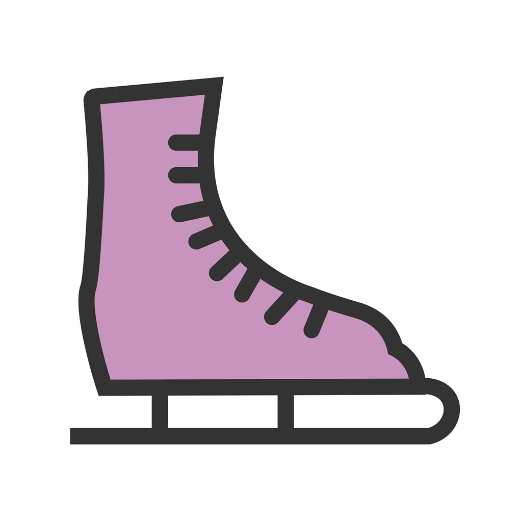 Ice Skating Shoe Line Filled Icon