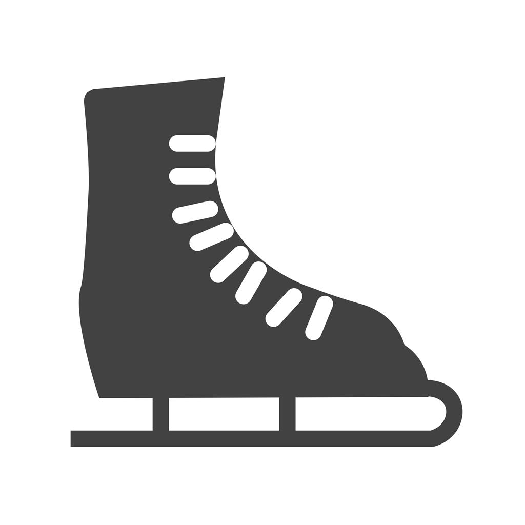 Ice Skating Shoe Glyph Icon