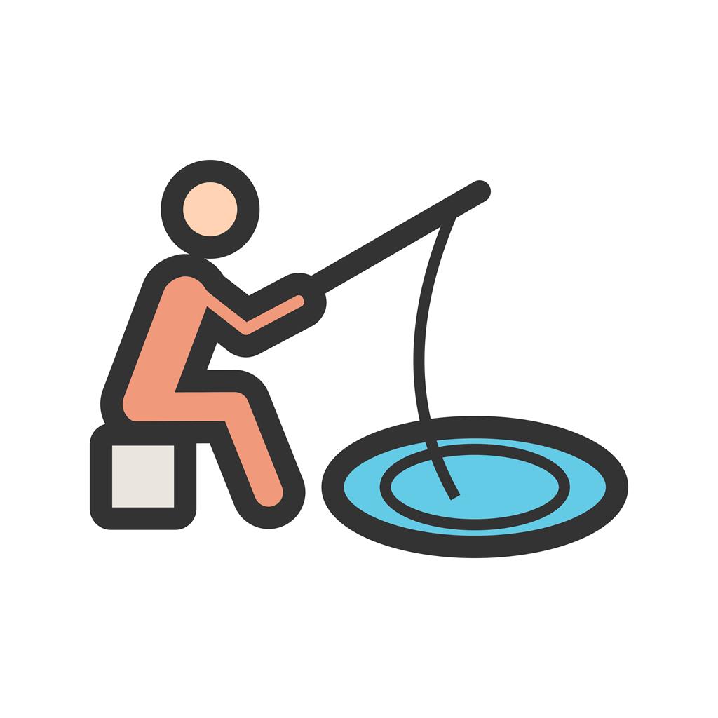 Fishing Line Filled Icon