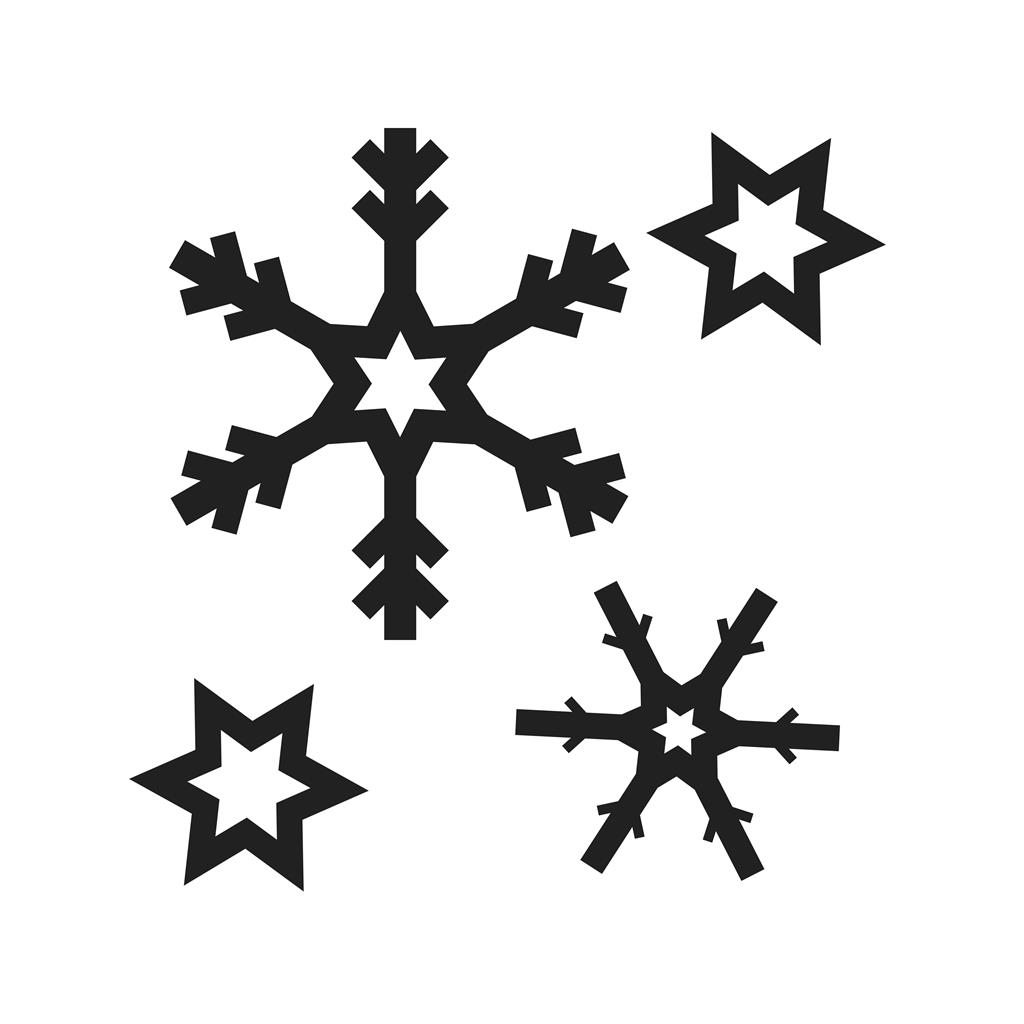 Snowflakes Line Icon