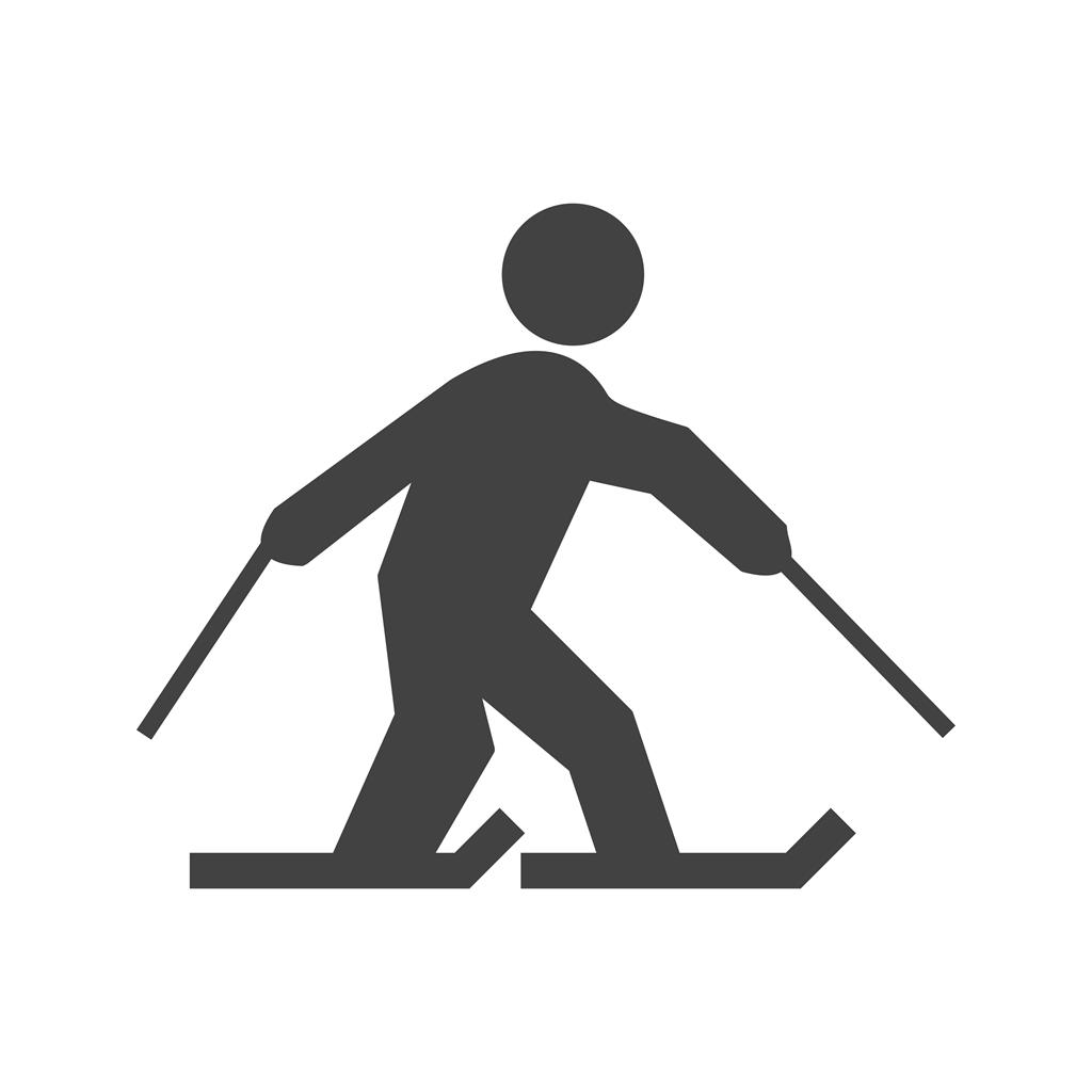 Skating Glyph Icon