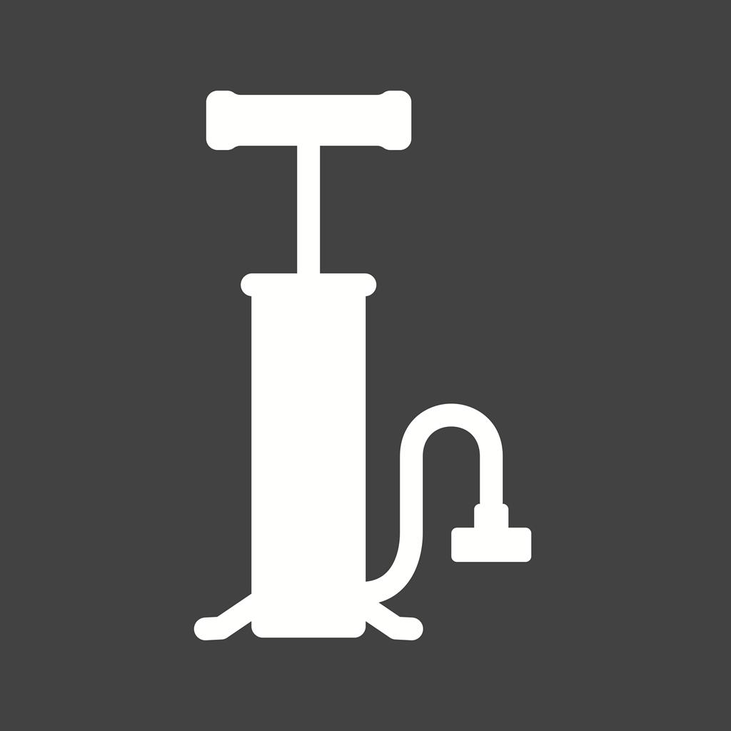 Air Pump Glyph Inverted Icon