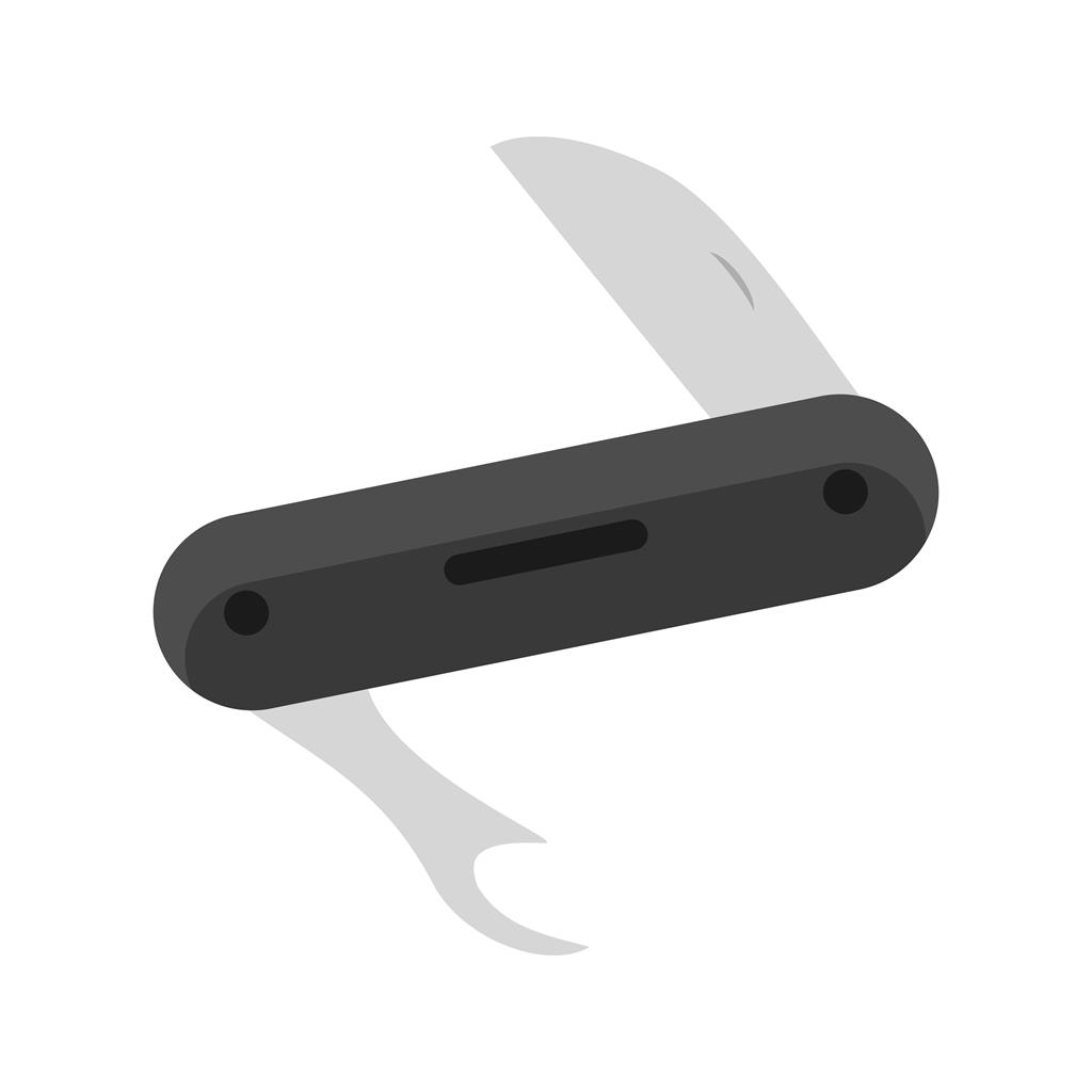 Army Knife Greyscale Icon