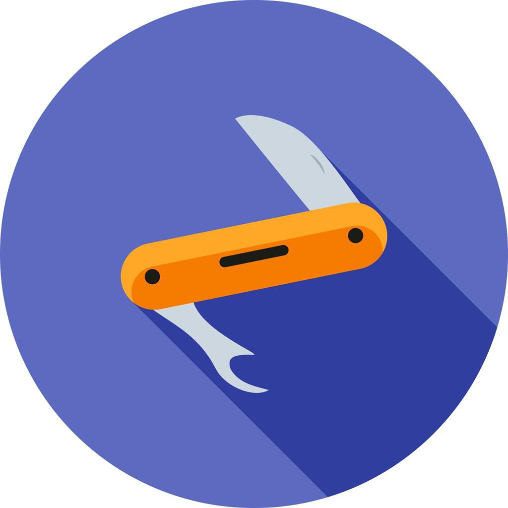 Army Knife Flat Shadowed Icon