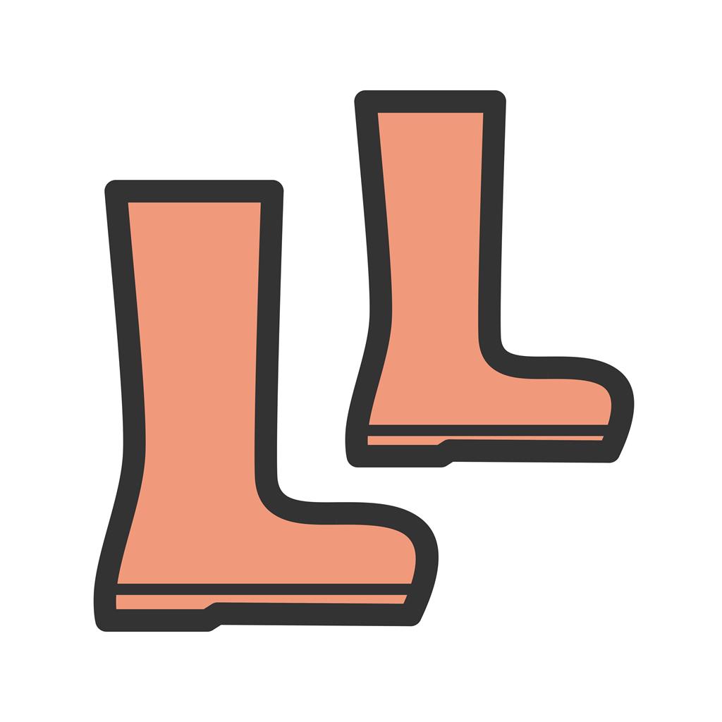 Boots Line Filled Icon