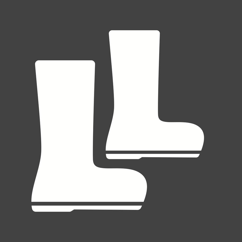 Boots Glyph Inverted Icon