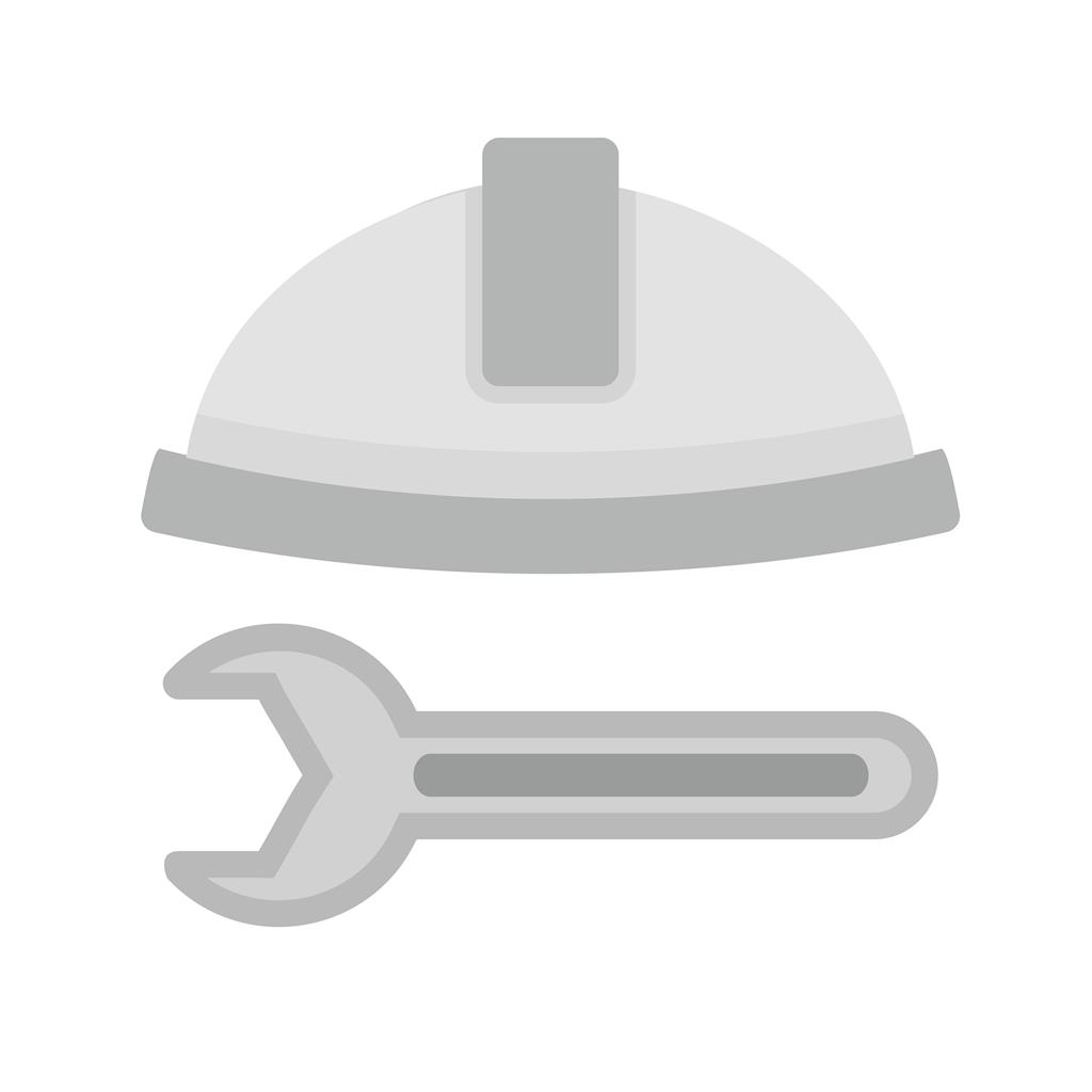 Construction Tools Greyscale Icon