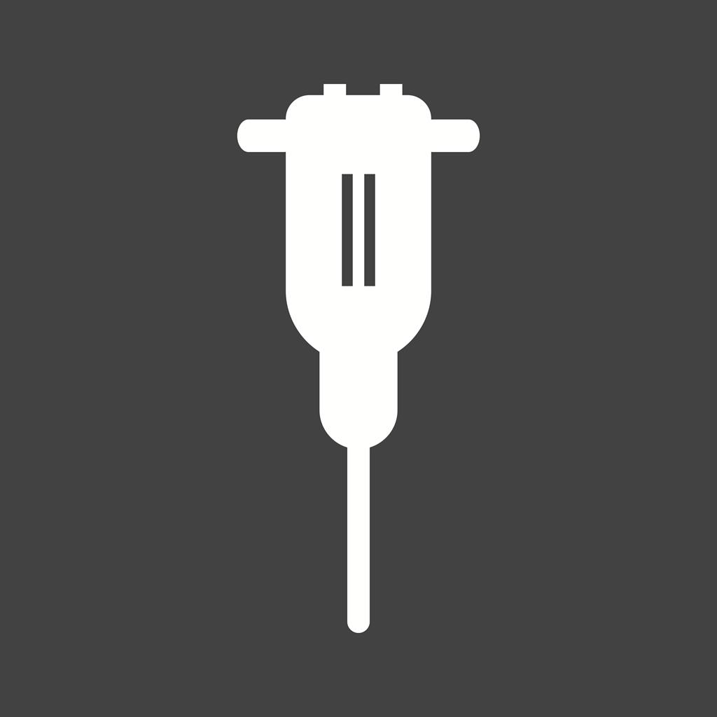 Driller Glyph Inverted Icon