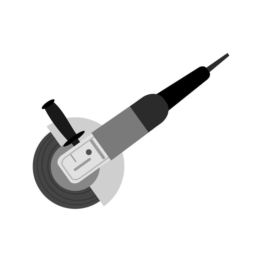Electric Grinder Greyscale Icon