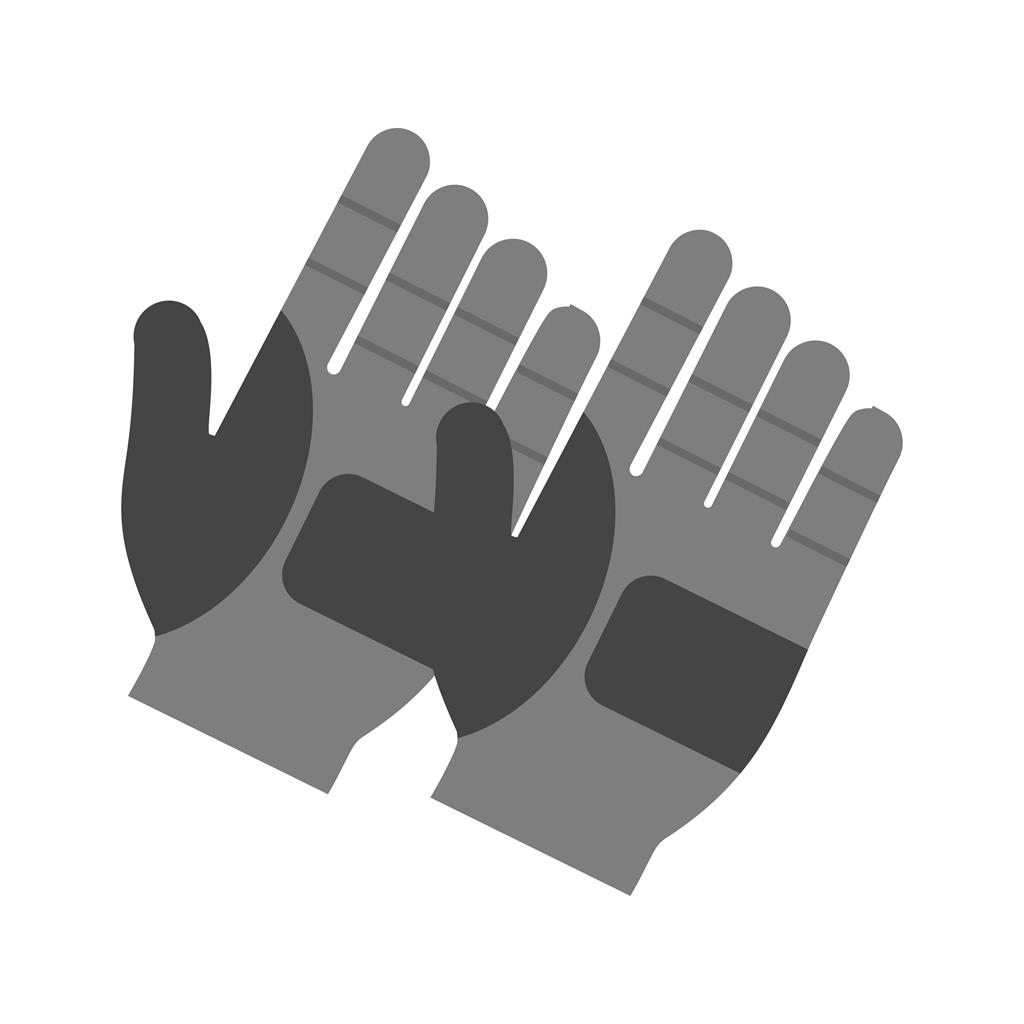 Gloves Greyscale Icon