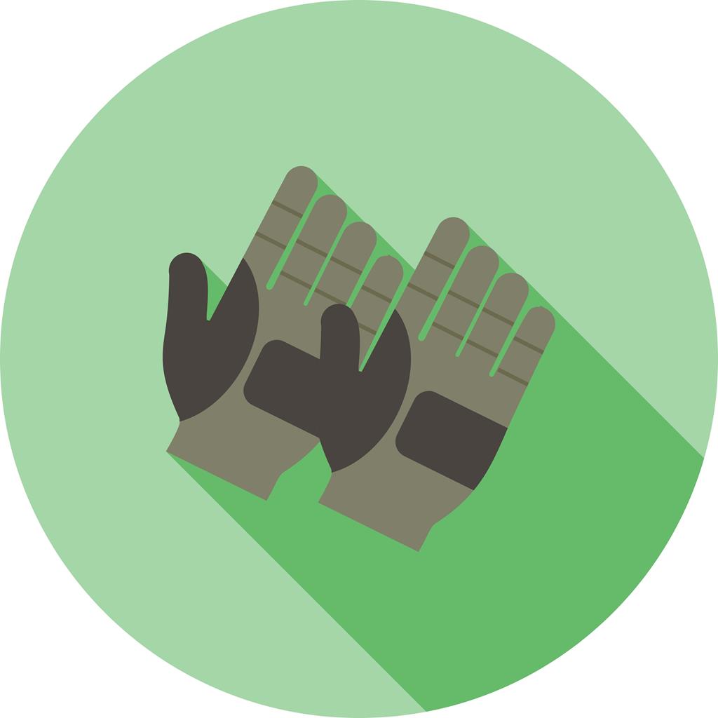 Gloves Flat Shadowed Icon