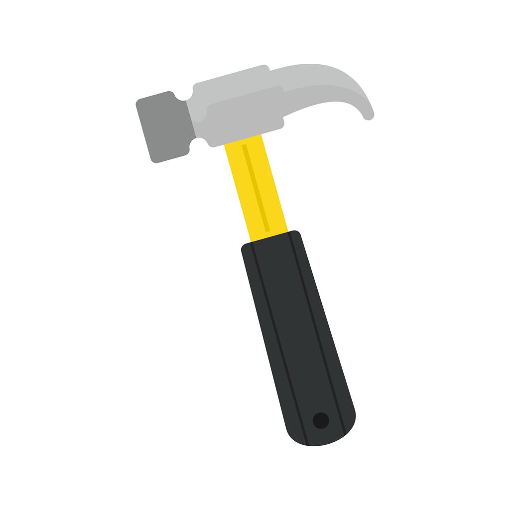 Hammer I Flat Multicolor Icon