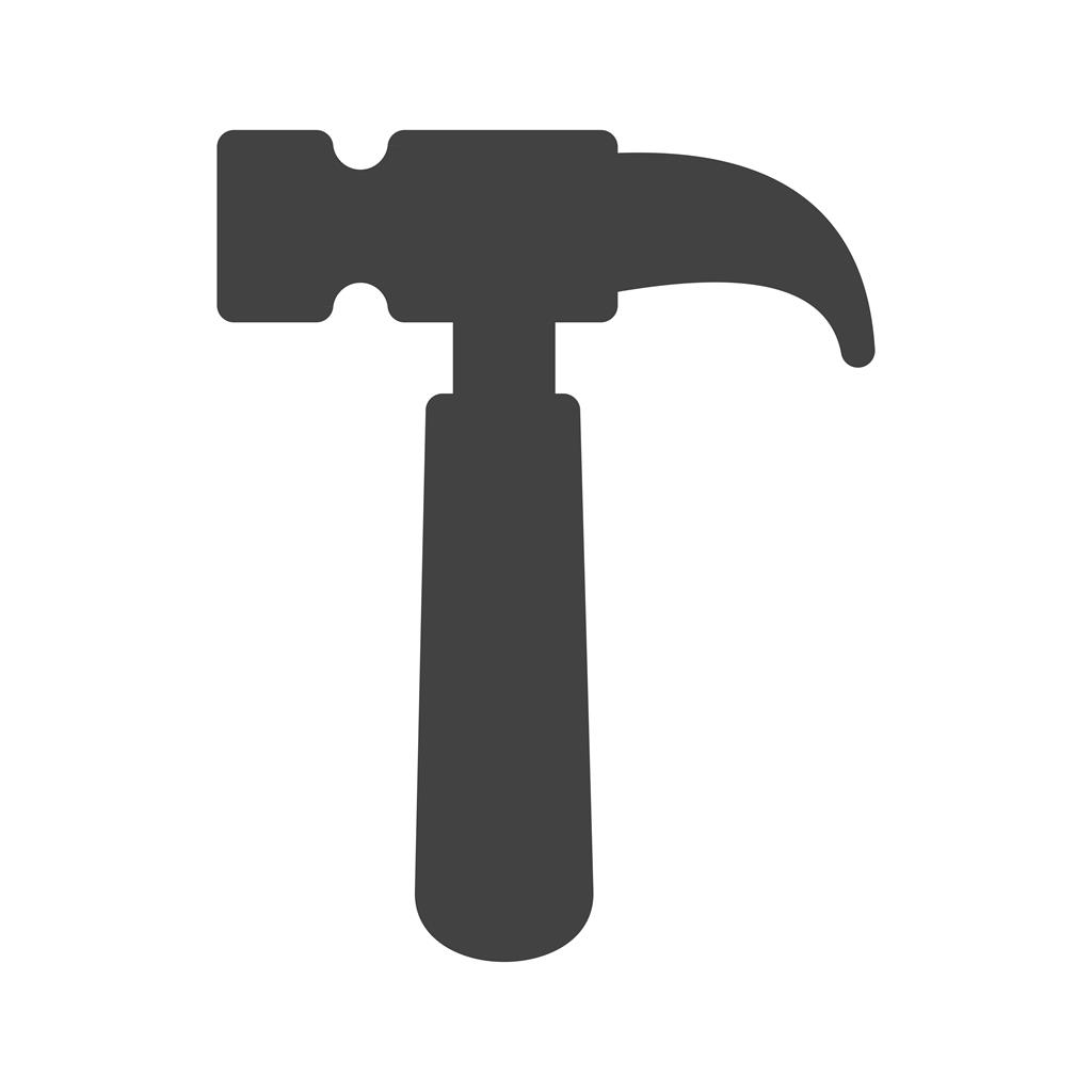 Hammer I Glyph Icon