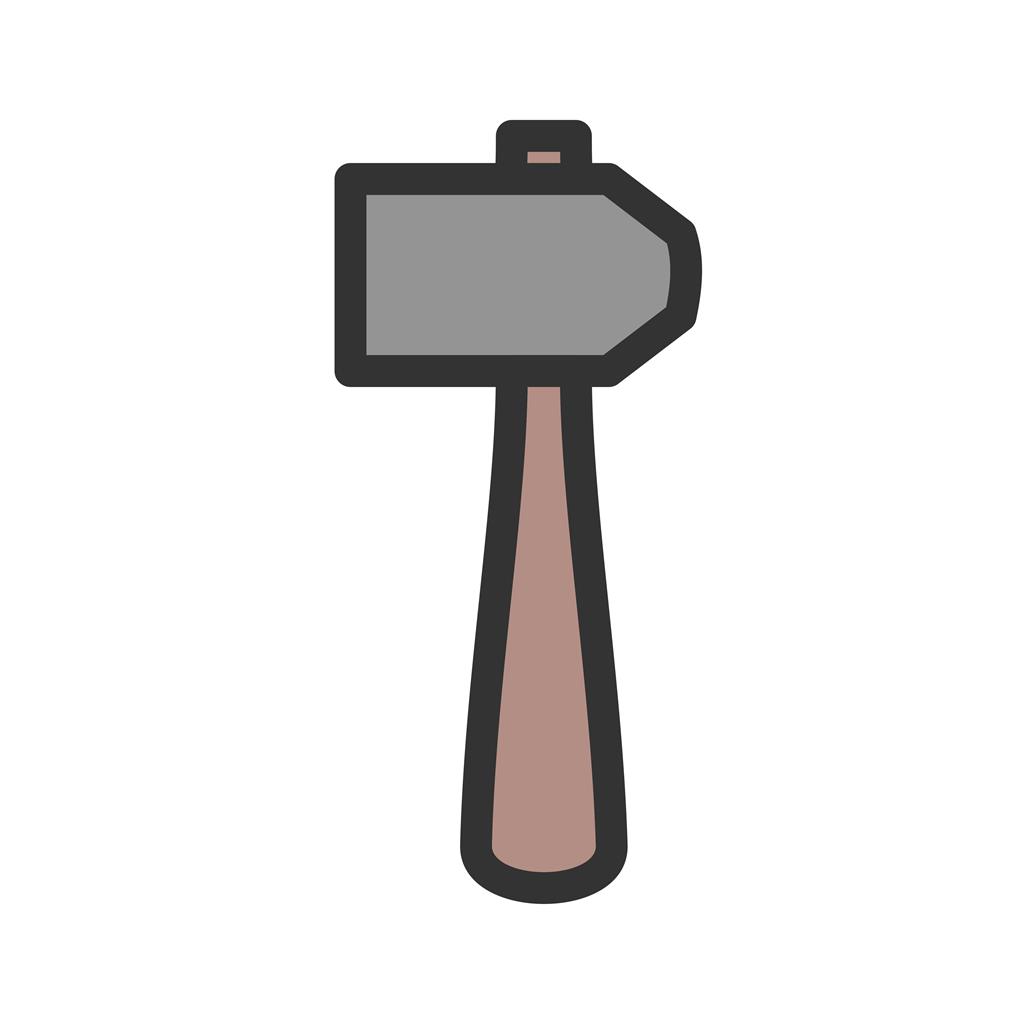 Hammer II Line Filled Icon