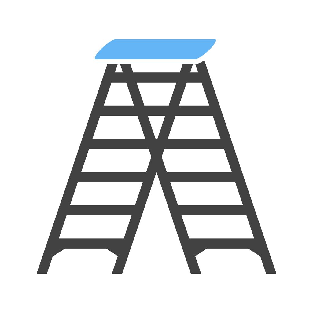 Ladder Blue Black Icon
