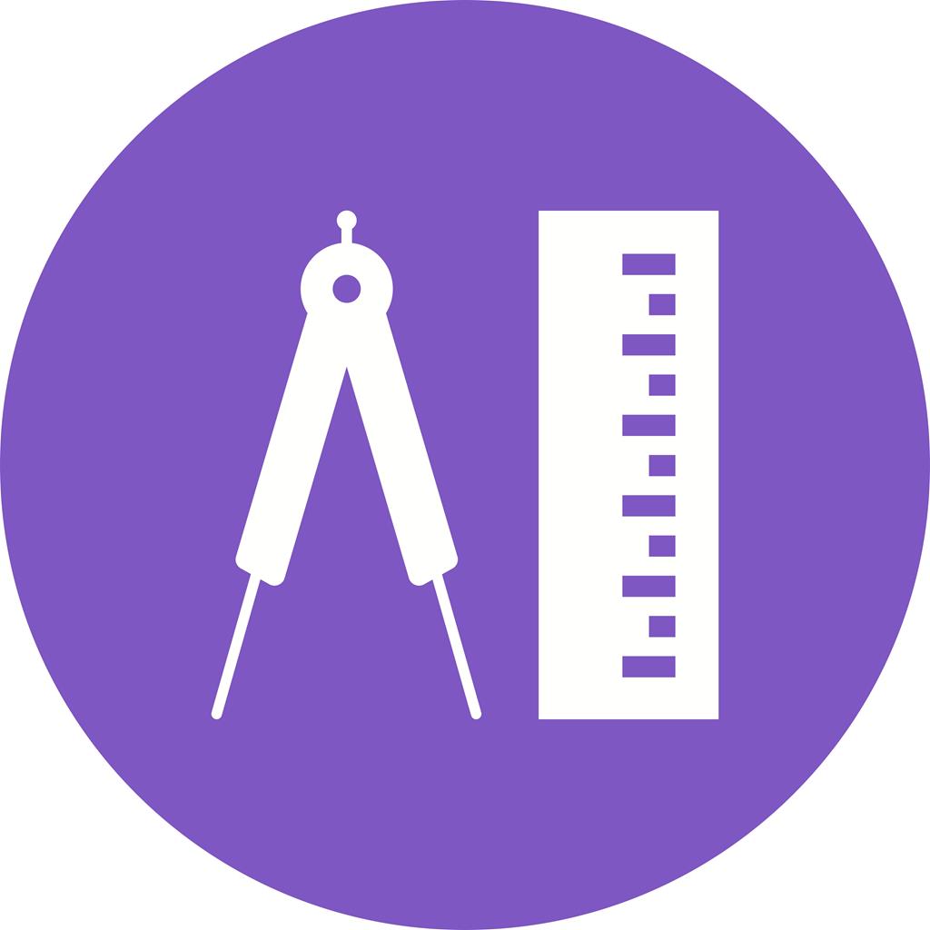 Measurement Flat Round Icon