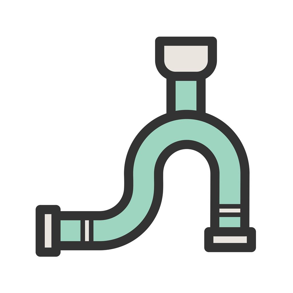 Pipeline Line Filled Icon