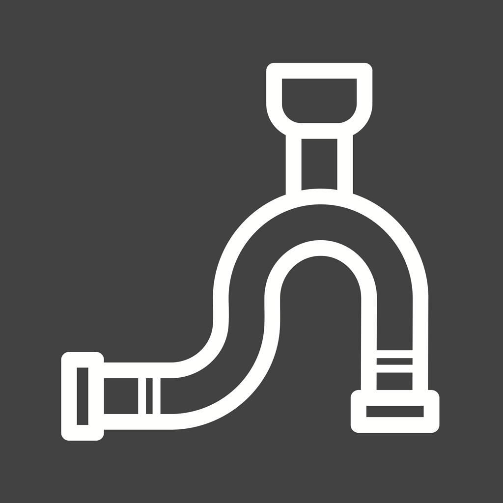 Pipeline Line Inverted Icon