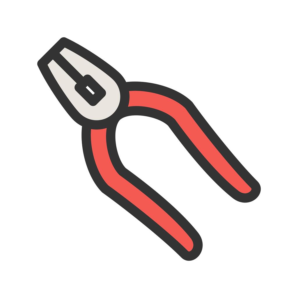 Pliers I Line Filled Icon