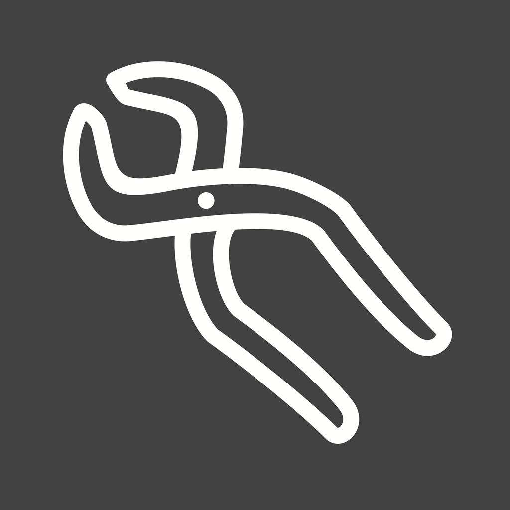 Pliers II Line Inverted Icon