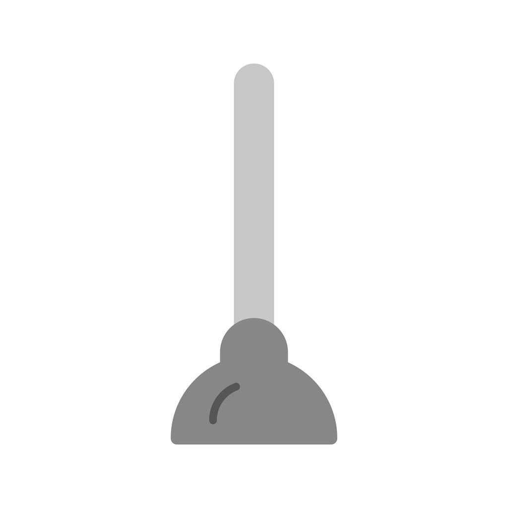 Plunger Greyscale Icon