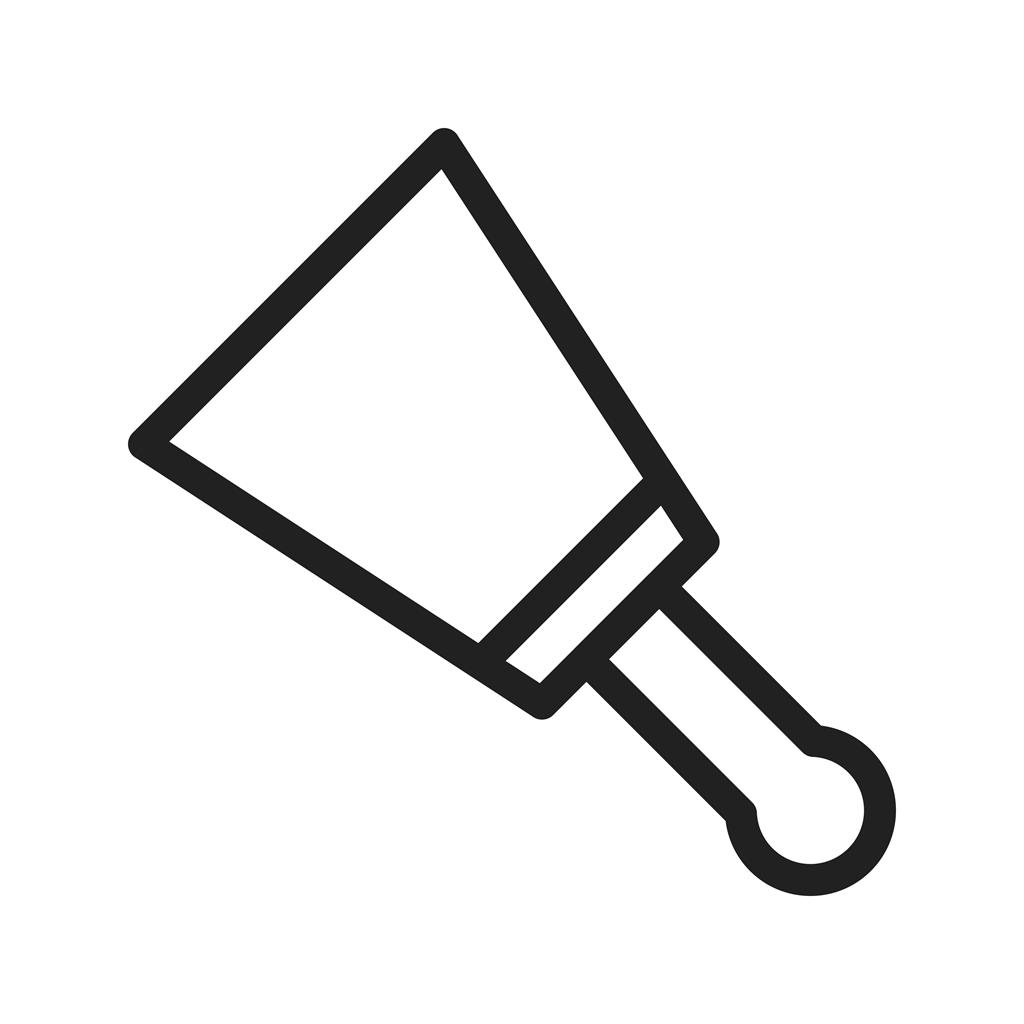 Putty Knife Line Icon