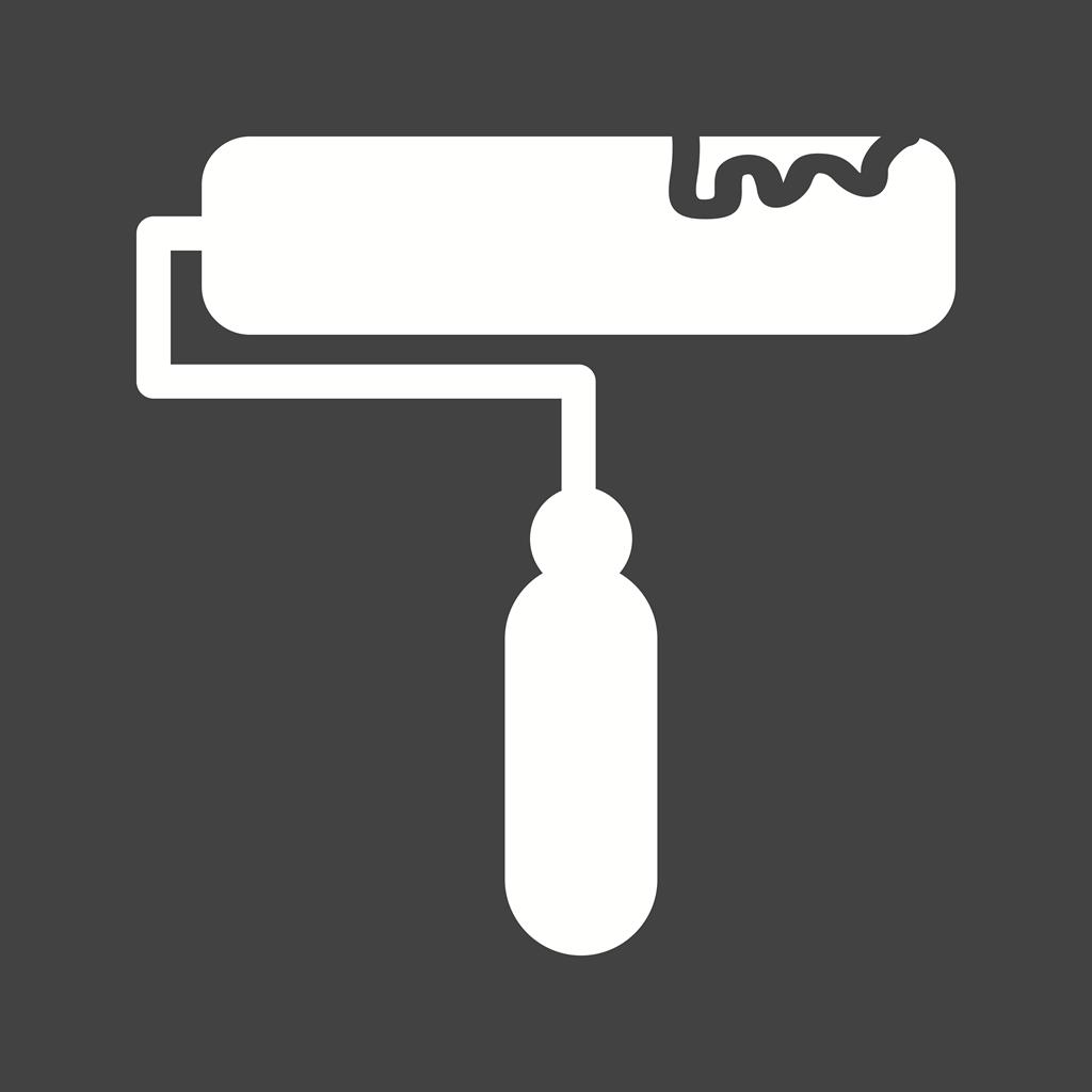 Roller Glyph Inverted Icon