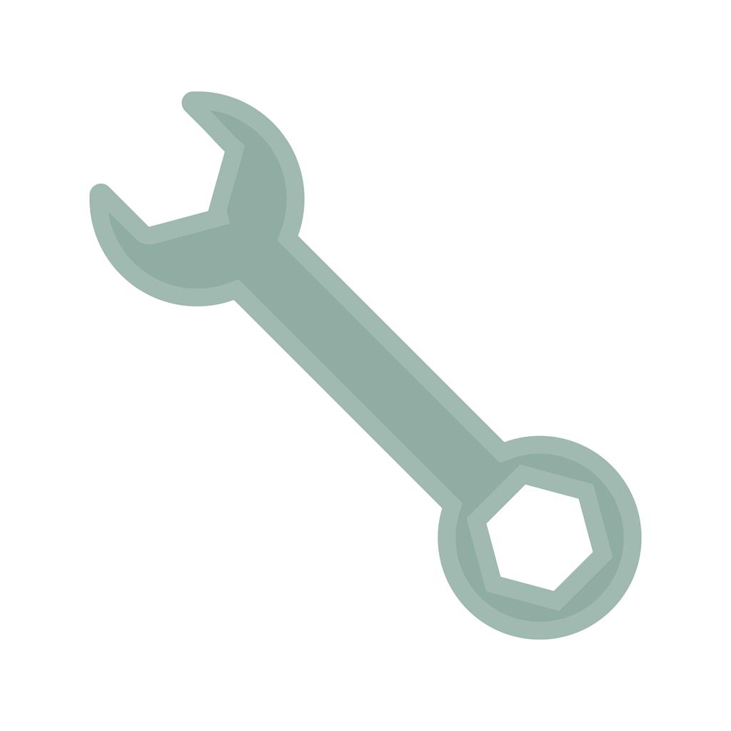 Simple Wrench Flat Multicolor Icon