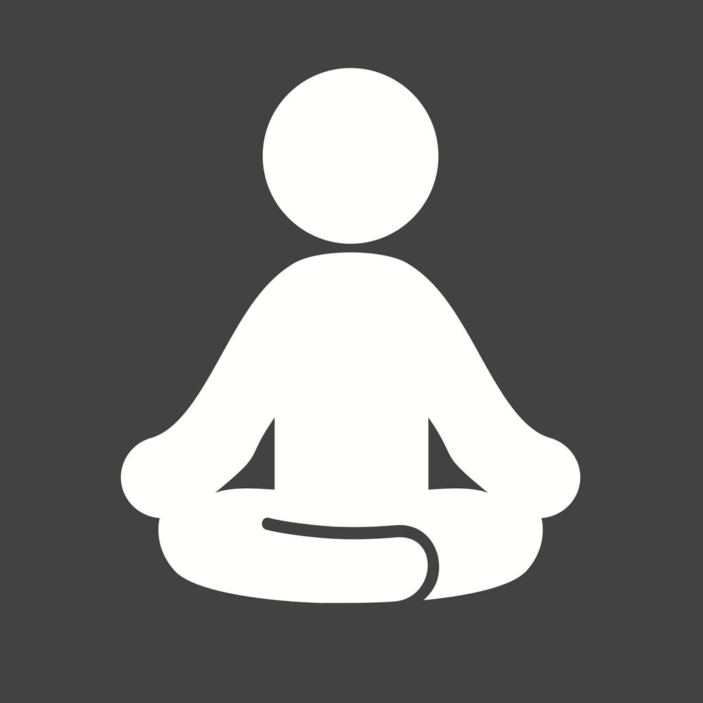 Yoga Glyph Inverted Icon - IconBunny