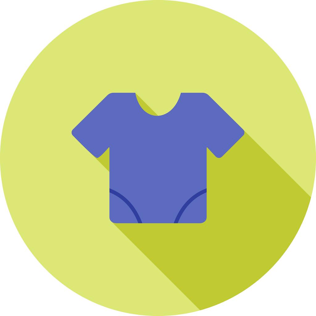 Baby Shirt Flat Shadowed Icon