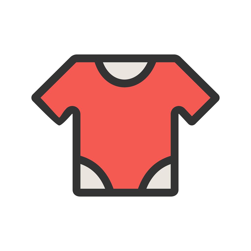 Baby Shirt Line Filled Icon