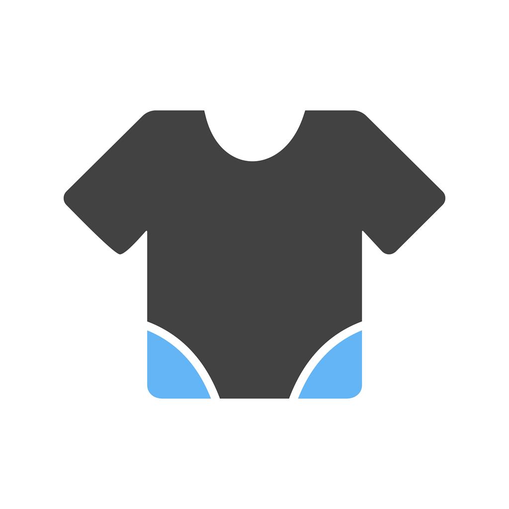 Baby Shirt Blue Black Icon