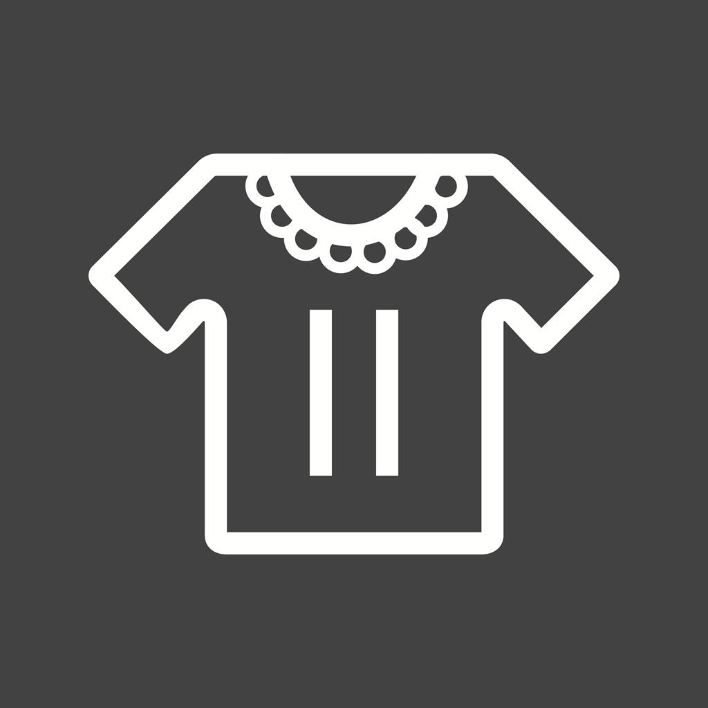 Small Shirt Line Inverted Icon