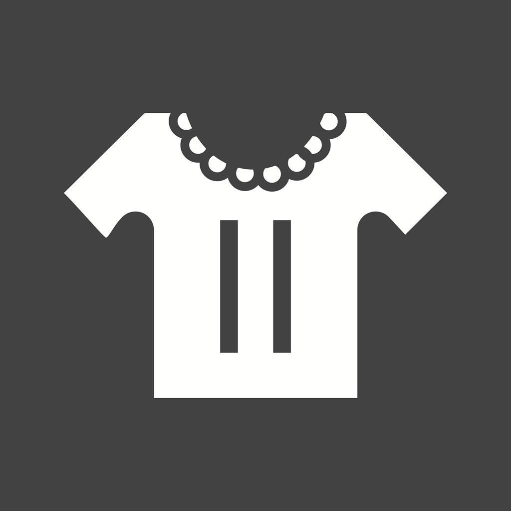 Small Shirt Glyph Inverted Icon