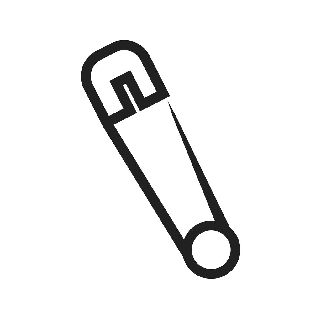Safety Pin Line Icon