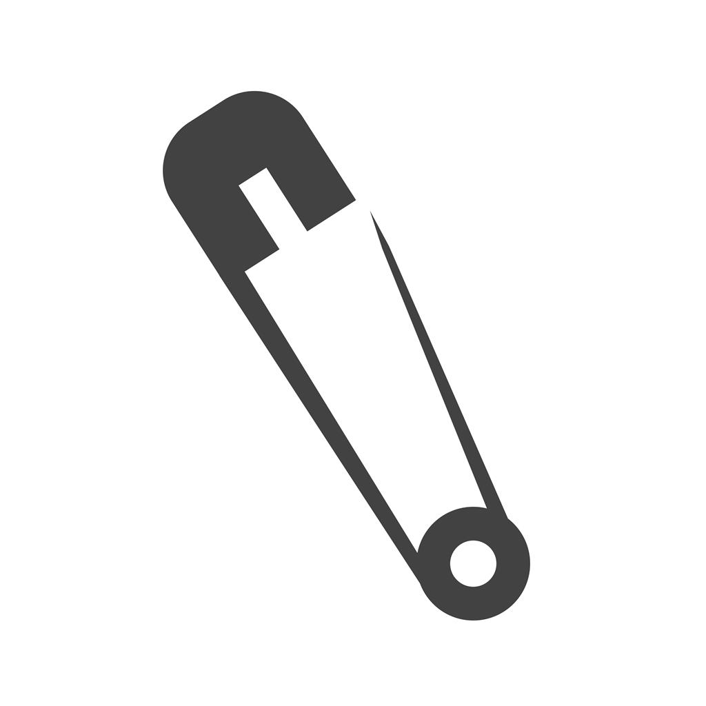 Safety Pin Glyph Icon