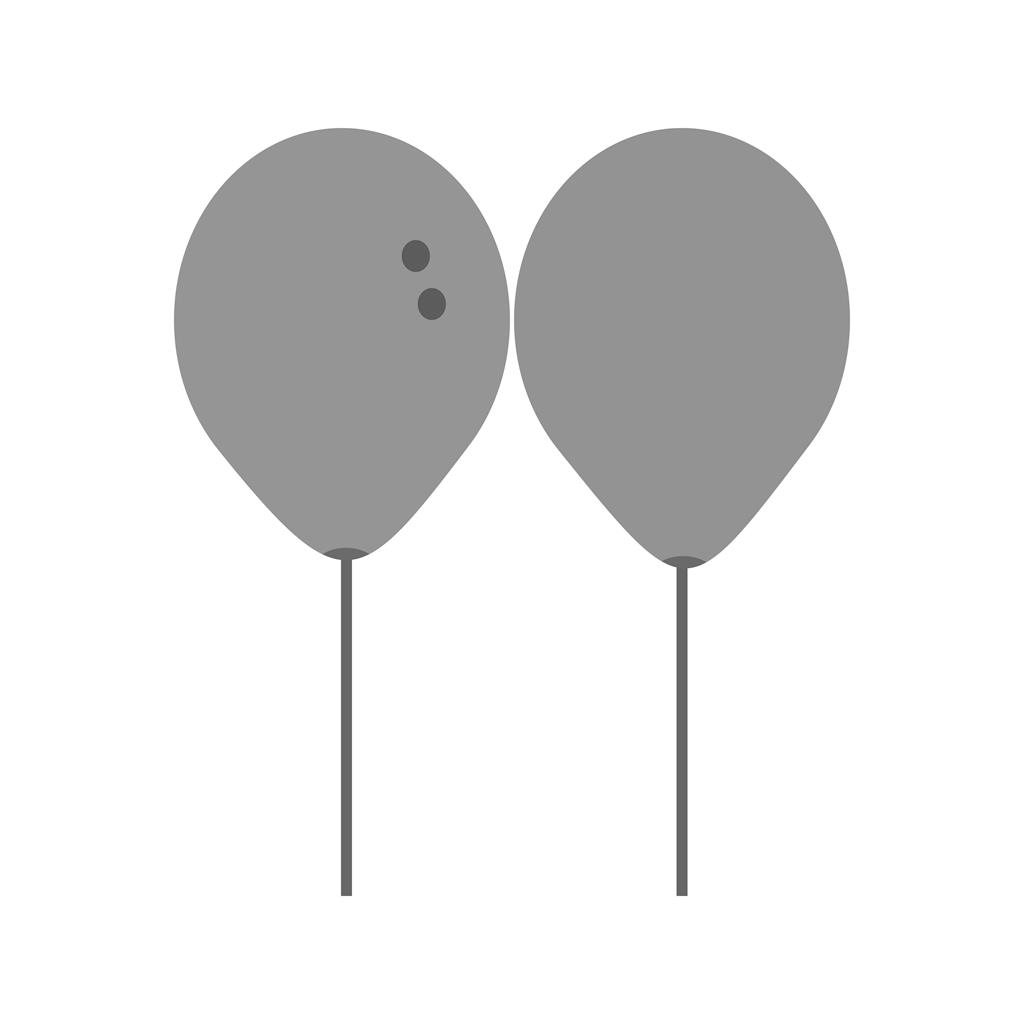 Balloon Greyscale Icon