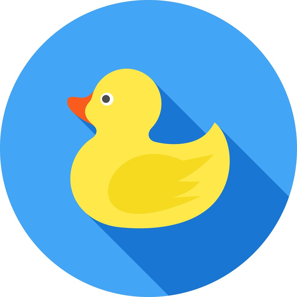 Duckling Flat Shadowed Icon