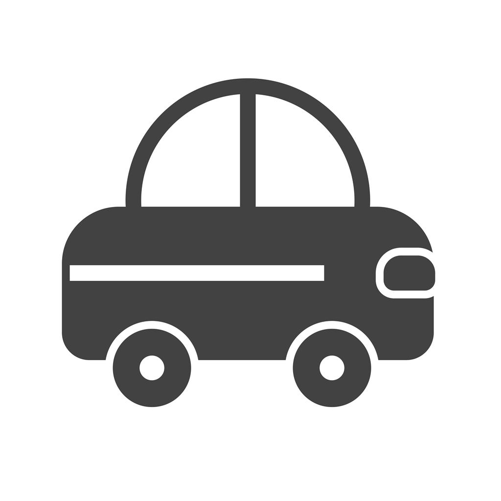 Toy Car Glyph Icon