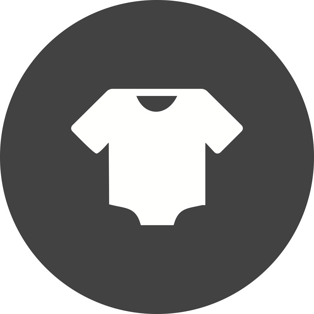Shirt Flat Round Icon