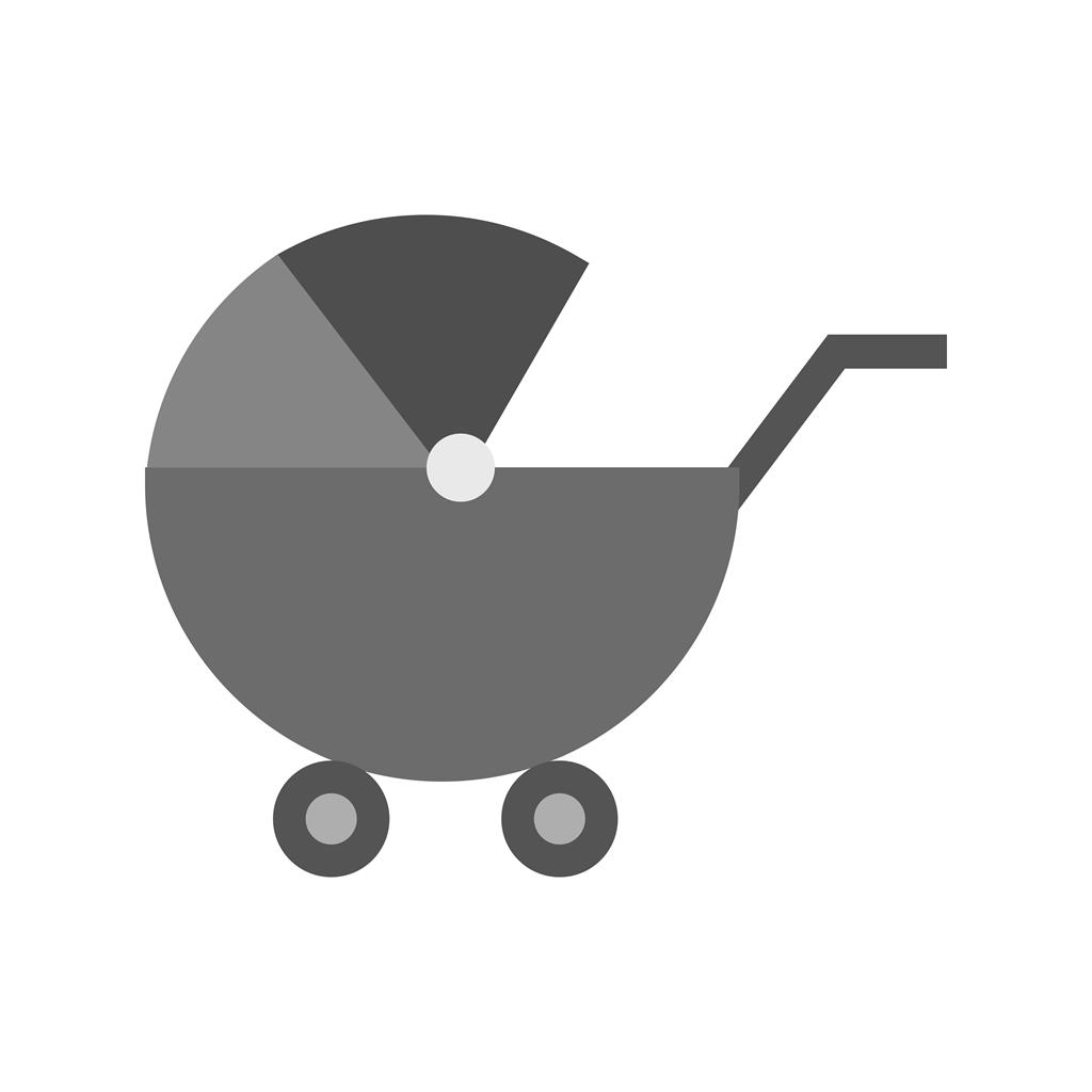 Stroller II Greyscale Icon