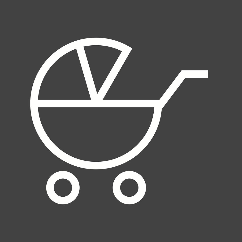 Stroller II Line Inverted Icon