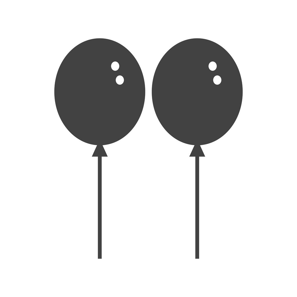 Balloons Glyph Icon