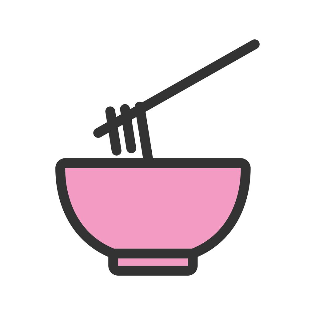 Food Bowl Line Filled Icon