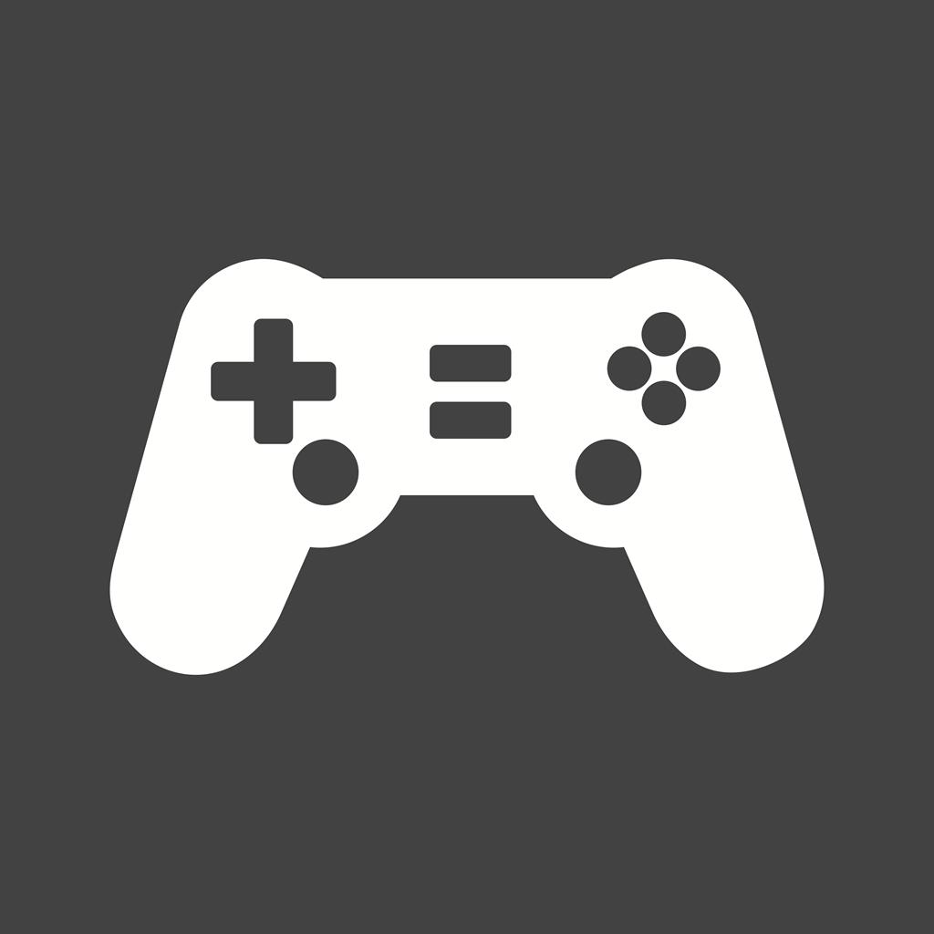 Gaming Console I Glyph Inverted Icon